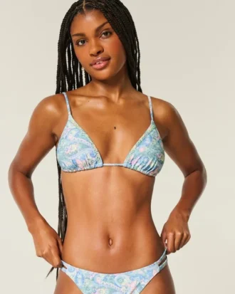 Verziertes Triangel-Bikini-Oberteil