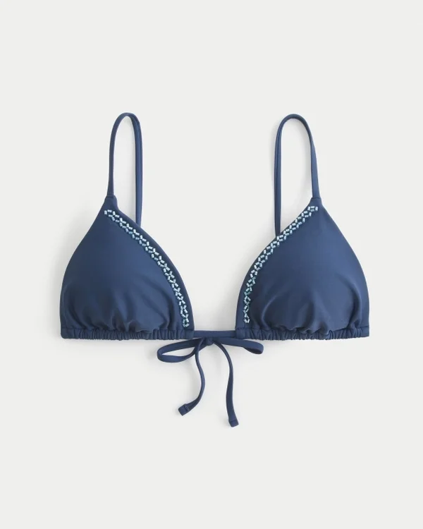Verziertes Triangel-Bikini-Oberteil Verziertes Triangel-Bikini-Oberteil