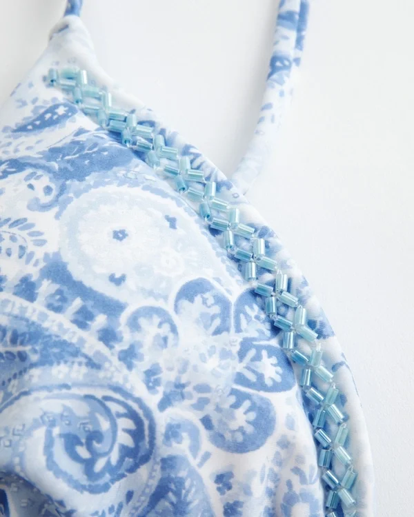 Verziertes Triangel-Bikini-Oberteil Verziertes Triangel-Bikini-Oberteil