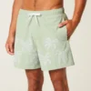 Volley-Badehose mit Stickerei, mittellang Volley-Badehose mit Stickerei, mittellang