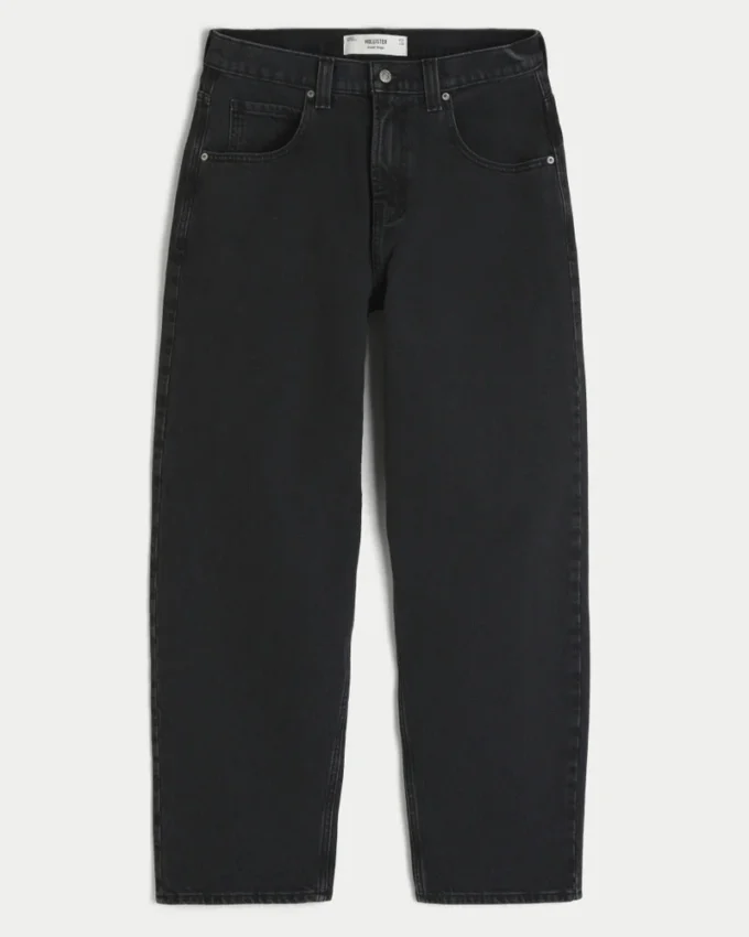 Washed Black Skater Baggy Jeans Washed Black Skater Baggy Jeans