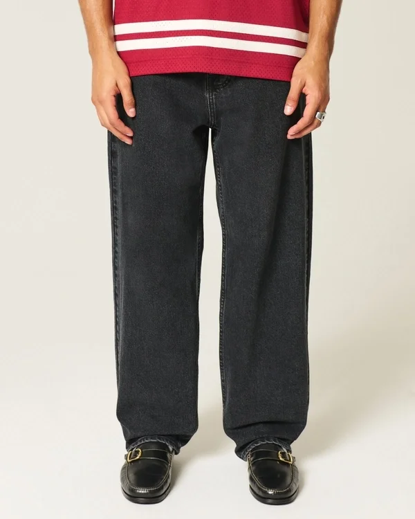 Washed Black Skater Baggy Jeans Washed Black Skater Baggy Jeans