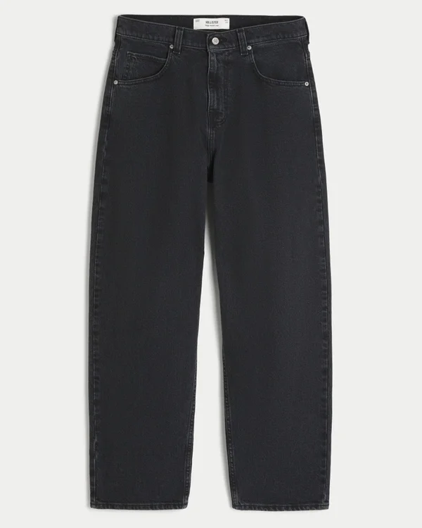 Washed Black Skater Baggy Jeans Washed Black Skater Baggy Jeans