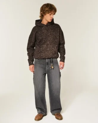 Washed Black Super Baggy Painter Jeans