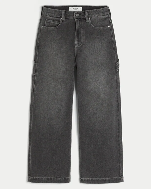 Washed Black Super Baggy Painter Jeans Washed Black Super Baggy Painter Jeans