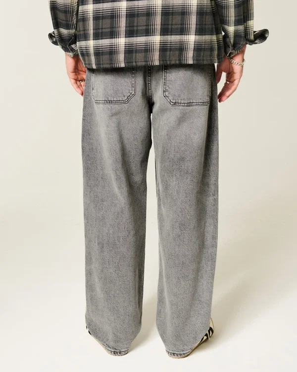 Washed Grey Skater Baggy Jeans Washed Grey Skater Baggy Jeans