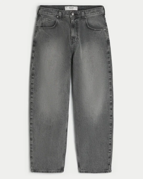 Washed Grey Skater Baggy Jeans Washed Grey Skater Baggy Jeans