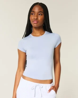 Weiches, nahtloses Baby-T-Shirt aus Stretchmaterial