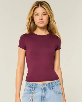 Weiches, nahtloses Baby-T-Shirt mit Stretchanteil