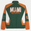 Windjacke mit Grafik der University of Miami Hurricanes