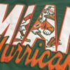 Windjacke mit Grafik der University of Miami Hurricanes