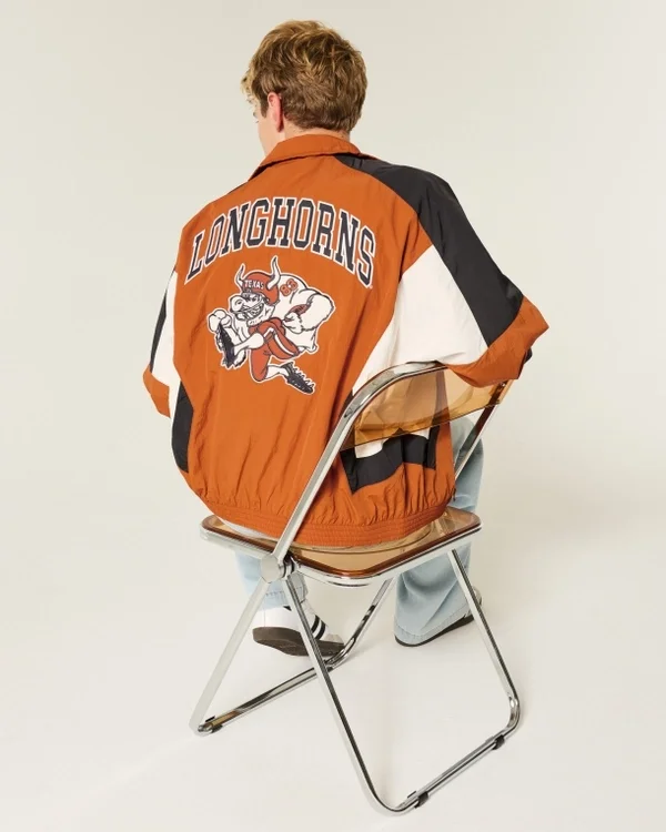 Windjacke mit Longhorns-Motiv der University of Texas at Austin Windjacke mit Longhorns-Motiv der University of Texas at Austin
