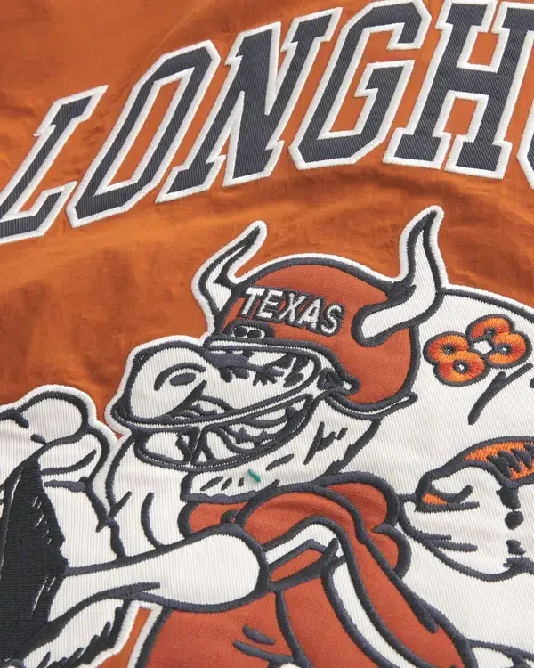 Windjacke mit Longhorns-Motiv der University of Texas at Austin Windjacke mit Longhorns-Motiv der University of Texas at Austin