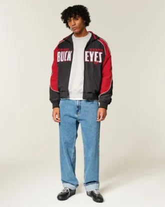 Windjacke mit Ohio State University Buckeyes-Grafik