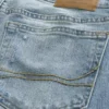 Y2K Distressed Medium Wash Straight Jeans Y2K Distressed Medium Wash Straight Jeans